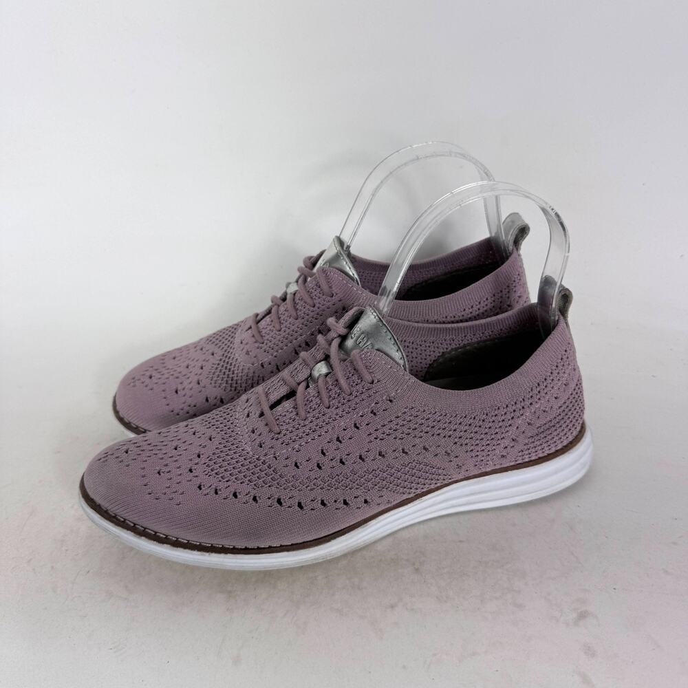Cole Haan OriginalGrand Wingtip Oxfords Women's 7 Purple Stitchlite Comfort - Picture 5 of 10